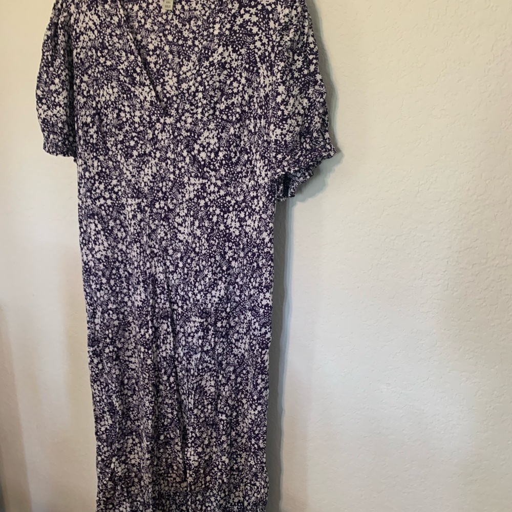a new day Purple Floral Long Sleeve Dress